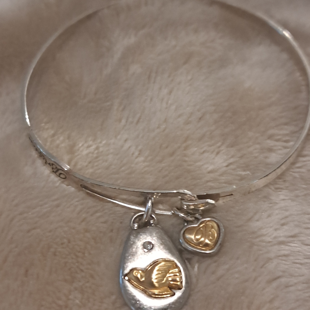 Brighton Silver and Gold religious Charm Bracelet